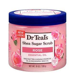Dr Teal's Shea Sugar Scrub with Rose Essential Oil & Macadamia OilDr